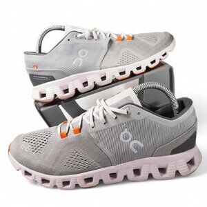 ON Cloud X Performance Running Shoes Women's 9 Alloy / Lily